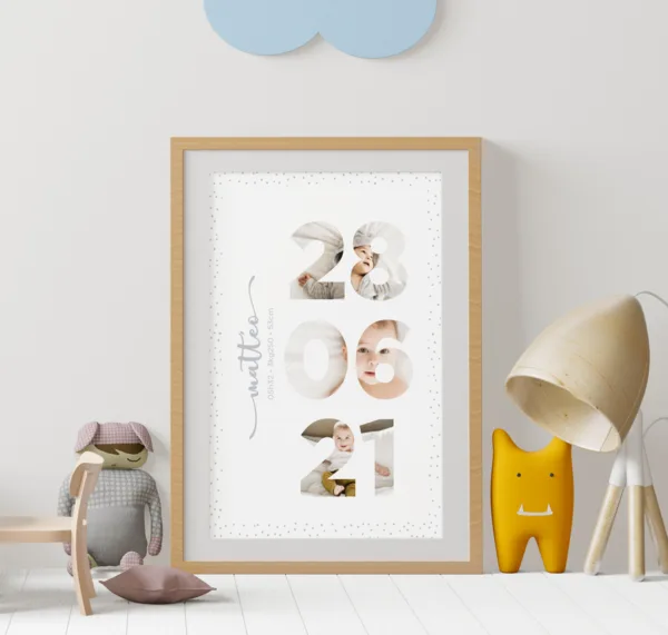 Affiche naissance date