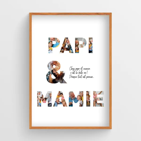 Affiche papi et mamie