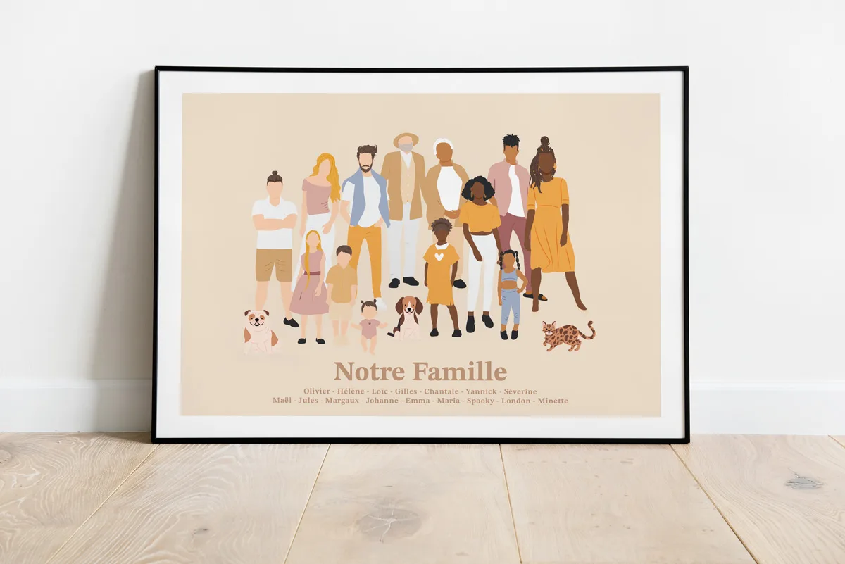 affiche portrait de famille