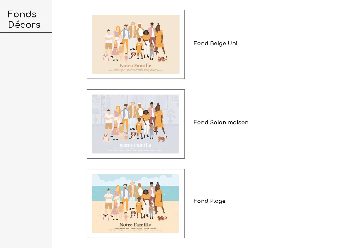 affiche portrait de famille