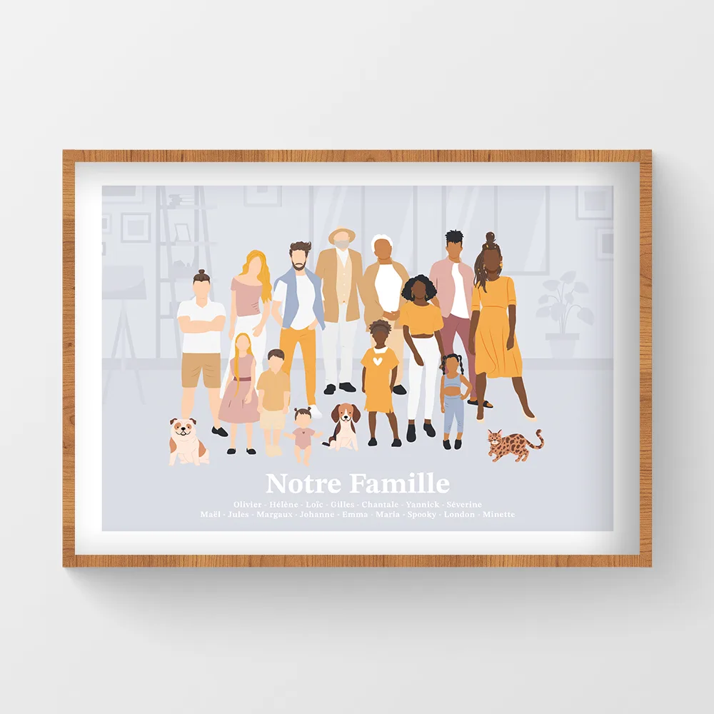 affiche portrait de famille