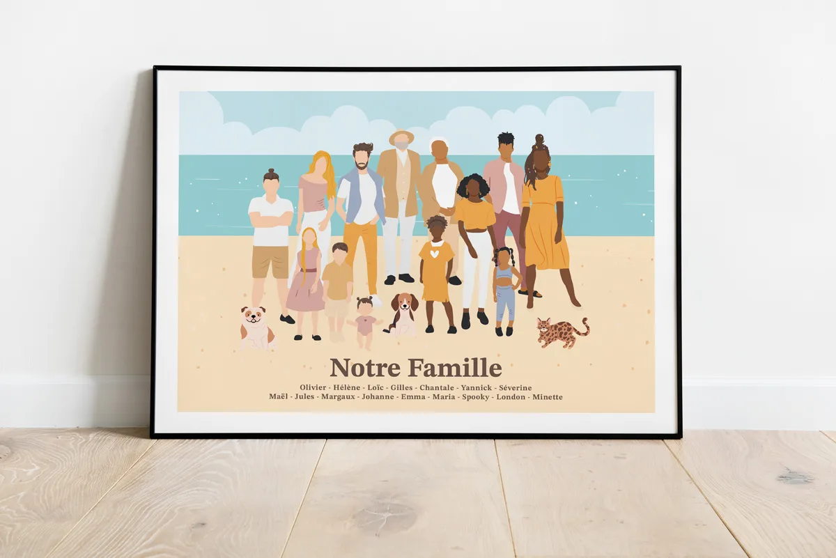 affiche portrait de famille