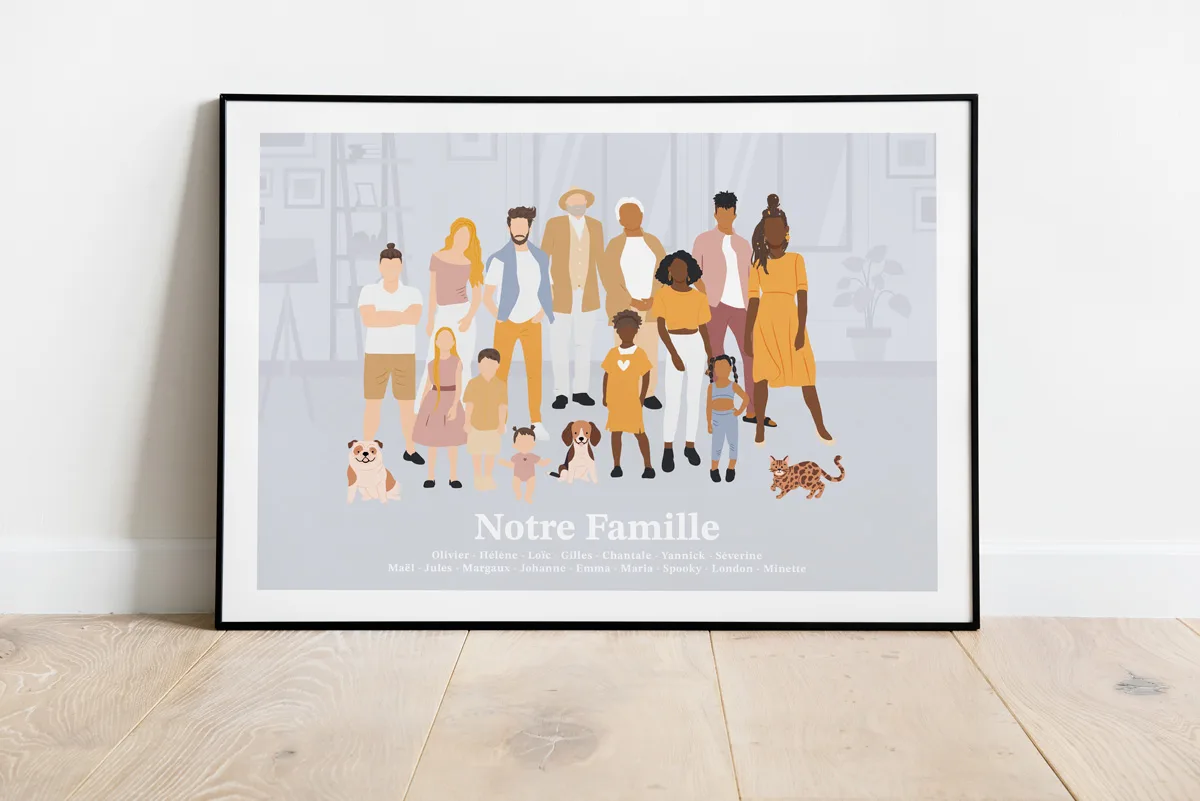 affiche portrait de famille