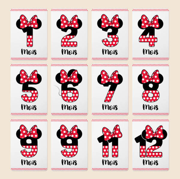 cartes étapes Minnie