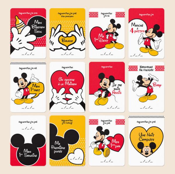 cartes étapes Mickey