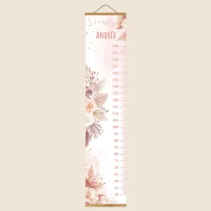 Toise personnalisée Boho Fleurs