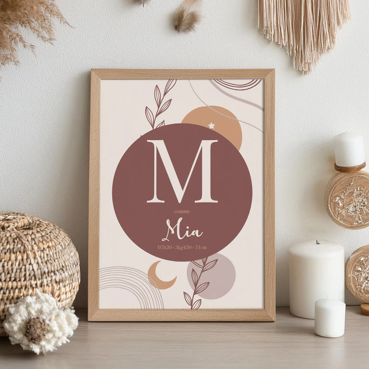 L'Affiche naissance Bohème Naturaliste