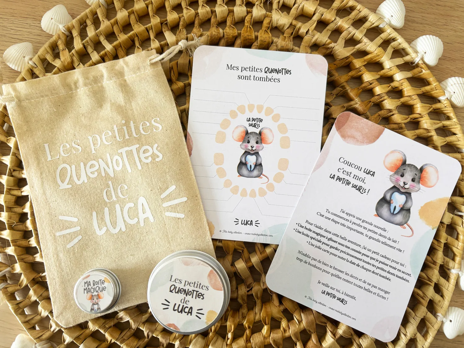 You are currently viewing Le Coffret personnalisé Petite Souris :