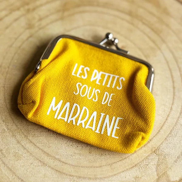 porte-monnaie personnalisé marraine