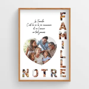 affiche famille personnalisée 