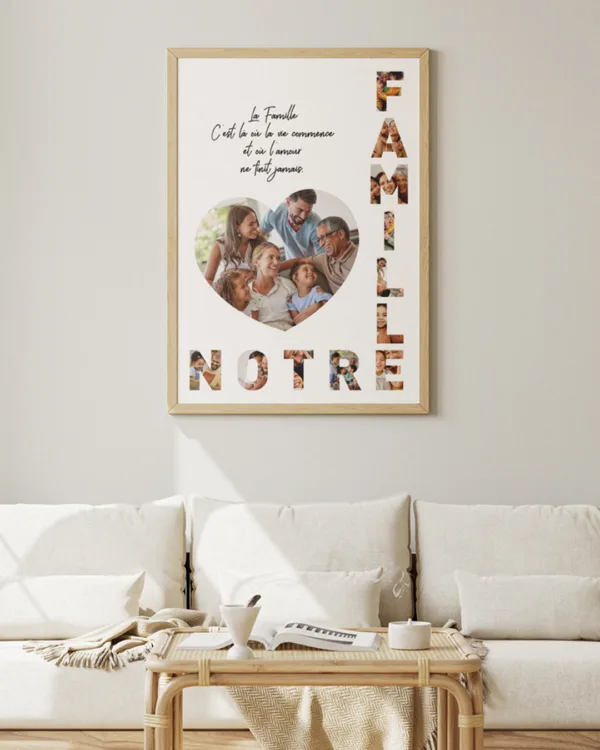 affiche famille personnalisée 