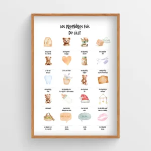affiche premières fois bébé