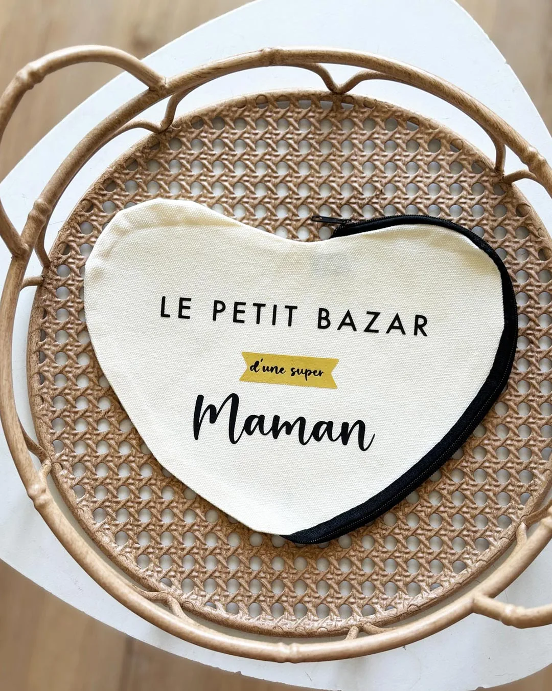 pochette coeur personnalisée