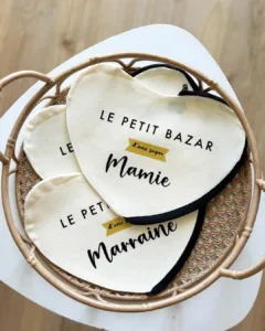 pochette coeur personnalisée