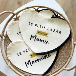 pochette coeur personnalisée