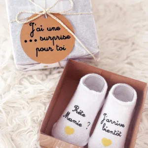 chaussons annonce grossesse