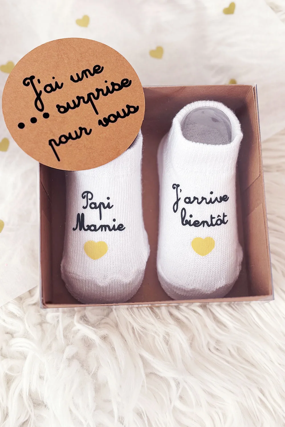 chaussons annonce grossesse