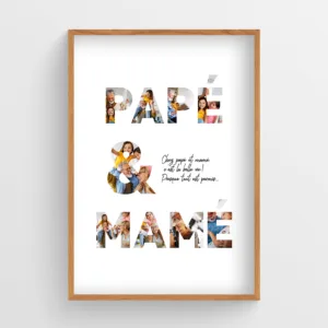 affiche Papé Mamé personnalisée